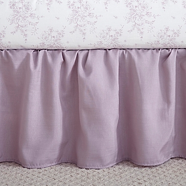 Levtex Baby&reg; Heritage Crib Skirt in Lilac. View a larger version of this product image.
