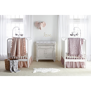 Levtex Baby&reg; Heritage Crib Skirt in Lilac. View a larger version of this product image.