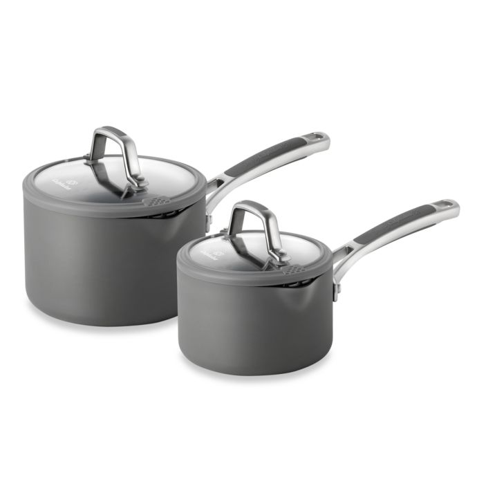 Simply Calphalon® Easy System™ Nonstick Covered Saucepans Bed Bath