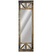 Crystal Art Rustic Full Length Standing/Wall Mirror in Brown