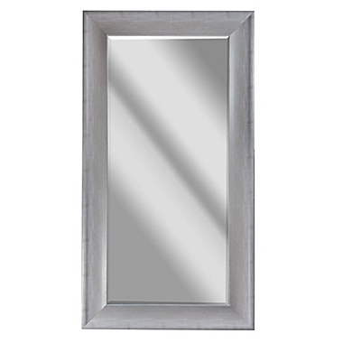 Crystal Art Bentley Rectangular Wall Mirror in White. View a larger version of this product image.