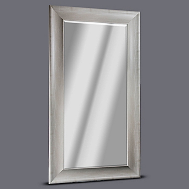 Crystal Art Bentley Rectangular Wall Mirror in White. View a larger version of this product image.