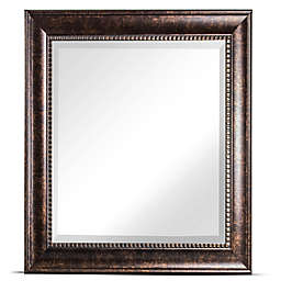Crystal Art Hartley Square Wall Mirror in Bronze