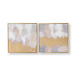 Graham & Brown Abstract 19.68-Inch Square Framed Canvas Set of 2