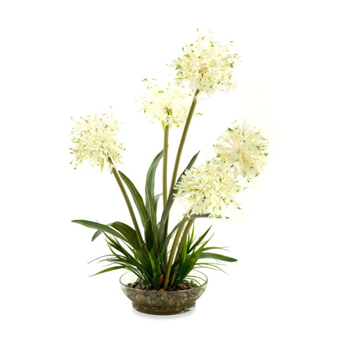 D & W Silks Alliums with Grass and Foliage Plant | Bed Bath & Beyond