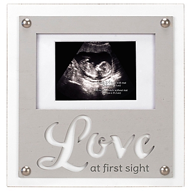 Maiden Love First Sight Sonogram Photo Frame in Grey. View a larger version of this product image.