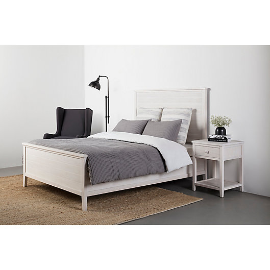 Willow Wood Slat Bed In White Wash, How To Whitewash Wood Bed Frame
