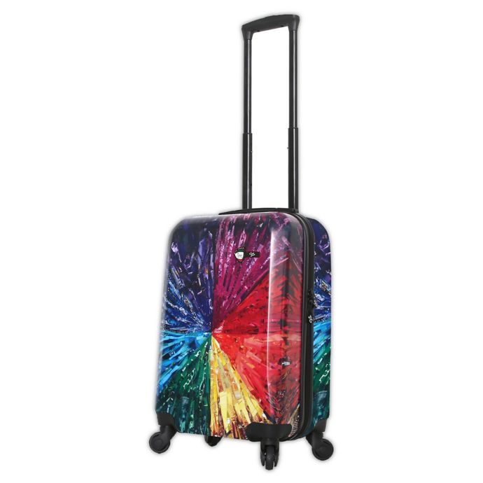 Mia Toro ITALY Color Wheel 20Inch Hardside Spinner Carry On Luggage