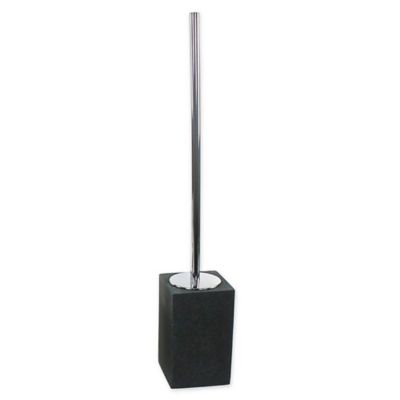 black toilet brush set