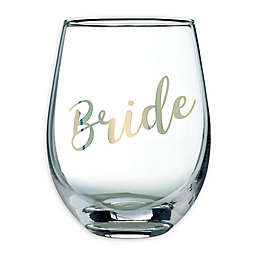 Lillian Rose™ "Bride" Stemless Wine Glass