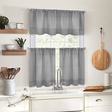 Maison Kitchen Window Curtain Tier Pair. View a larger version of this product image.