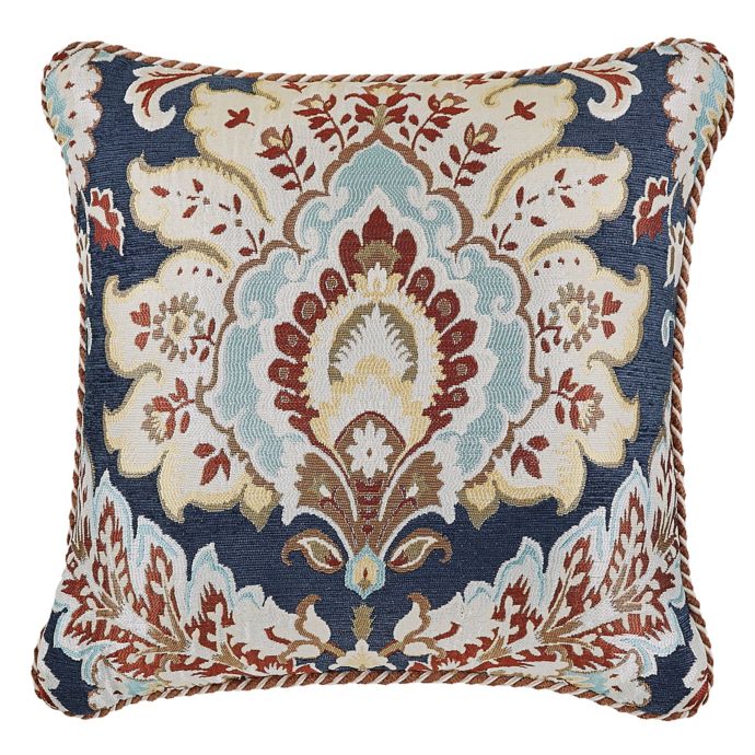 Croscill Finnegan Brocade Embroidered Throw Pillow Bed Bath