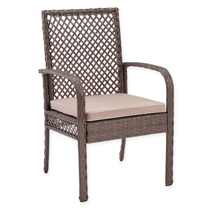 Crosley Tribeca Wicker Outdoor Chairs In Driftwood Set Of 4