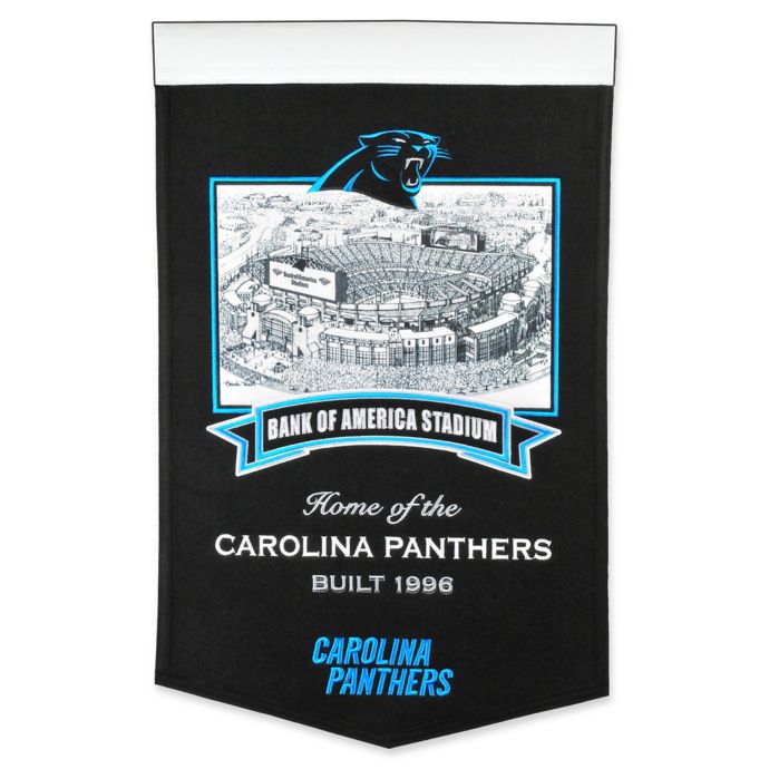 Nfl Carolina Panthers Bank Of America Stadium Banner In Black