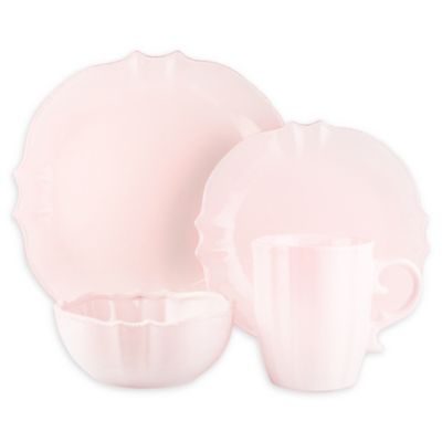 American Atelier Rihanna 16-Piece Dinnerware Set in Pink