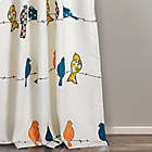 Alternate image 2 for Lush Decor Rowley Birds 84-Inch Rod Pocket Room Darkening Window Curtain in Blue/Ivory (Set of 2)