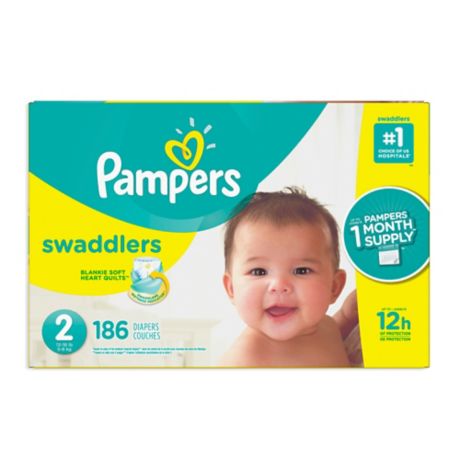 PampersÂ® Swaddlersâ„¢ 186-Count Size 2 Pack Diapers | buybuy BABY