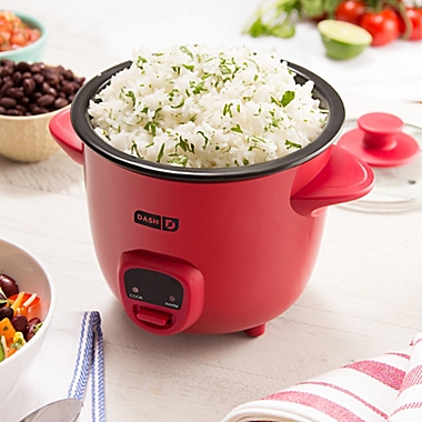 Dash&reg; Mini Rice Cooker in Red. View a larger version of this product image.