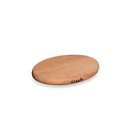 Staub Small Oval Magnetic Wooden Trivet