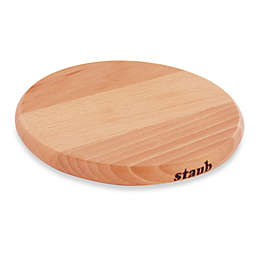 Staub Large Round Magnetic Wooden Trivet
