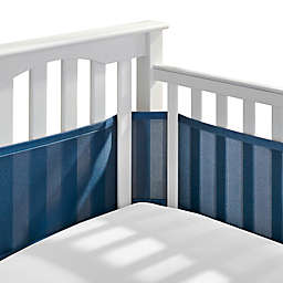 BreathableBaby® Breathable Mesh Crib Liner in Navy