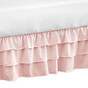 Sweet Jojo Designs Harper Crib Bed Skirt in Pink