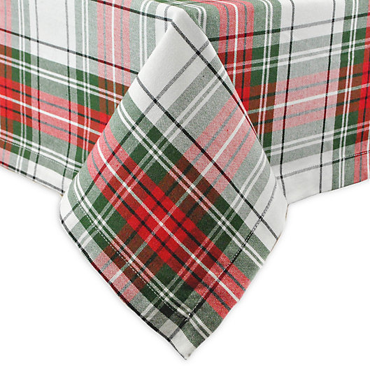Alternate image 1 for DII Christmas Plaid Tablecloth