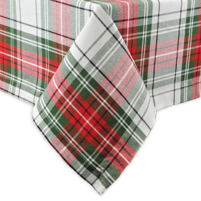 DII Christmas Plaid Tablecloth Bed Bath and Beyond Canada