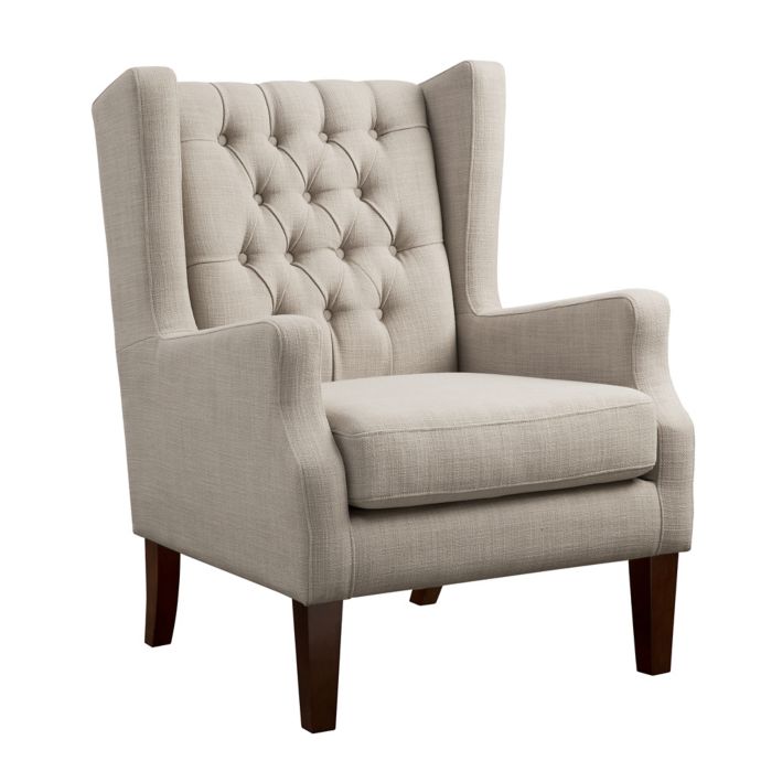 Madison Park™ Polyester Upholstered Maxwell Chair in Linen Bed Bath and Beyond Canada