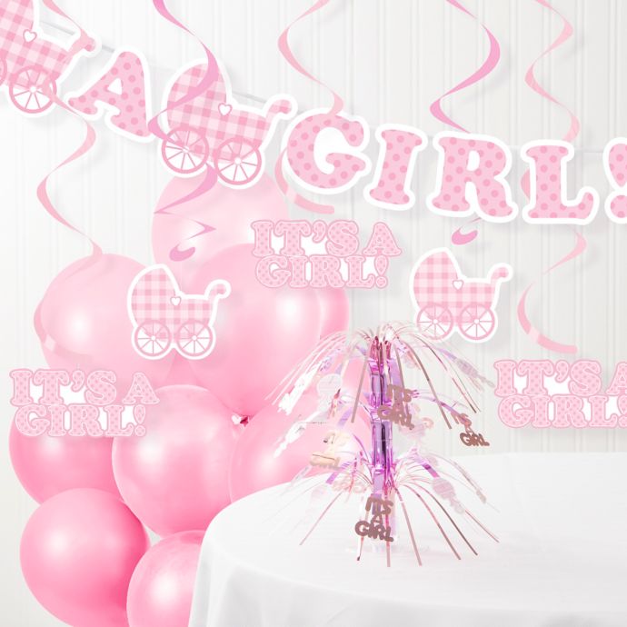 Creative Converting It S A Girl Baby Shower Decorations Kit