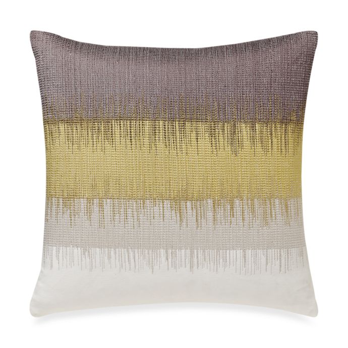 Kenneth Cole Reaction Home Frost Embroidered Square Toss Pillow