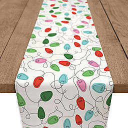 Holiday Lights Table Runner in Green