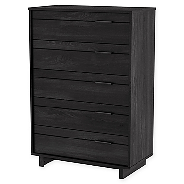 South Shore&reg; Fynn 5-Drawer Chest in Dark Grey. View a larger version of this product image.