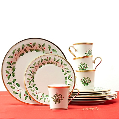 Lenox&reg; Holiday&trade; 12-Piece Dinnerware Set. View a larger version of this product image.