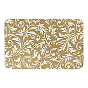 Designs Direct Baroque 21-Inch x 34-Inch Bath Mat in Gold