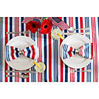 Alternate image 1 for Design Imports Patriotic Stripe Indoor/Outdoor Tablecloth