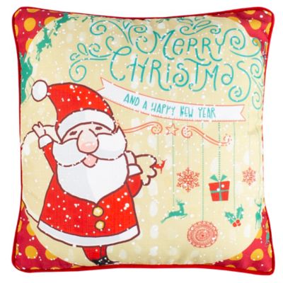 Christmas Designs Holiday Gifts And Costumes Kawaii Team Santa Christmas St Multicolor 16x16 Nicolas Hats Family Matching Throw Pillow