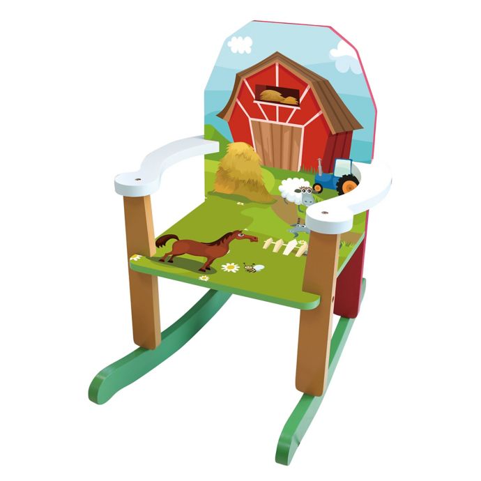 Homeware Wood Farm Rocking Chair | Bed Bath & Beyond