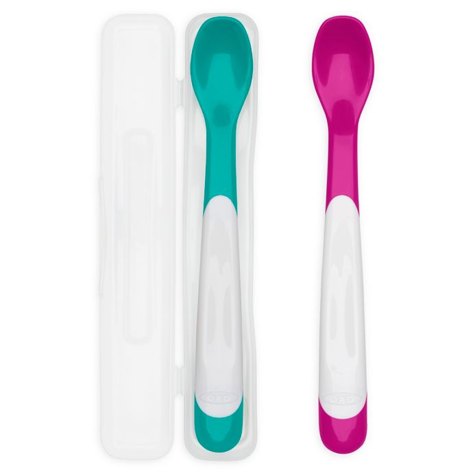 OXO Tot® On-The-Go Feeding Spoons with Carry Case | buybuy BABY