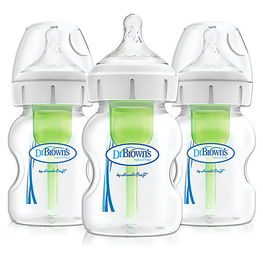 Alternate image 1 for Dr. Brown's® Options+™ 3-Pack 5 oz. Wide-Neck Baby Bottles