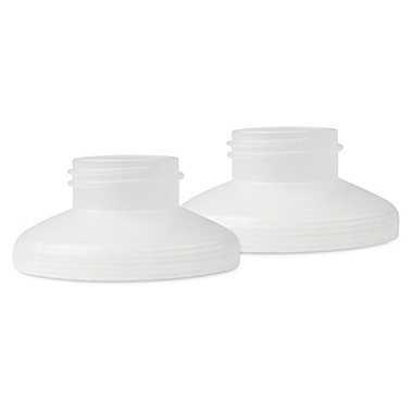 Olababy&reg; 2-Pack GentleBottle Breast Pump Medela Adapters in Frost. View a larger version of this product image.