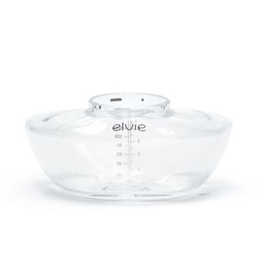 Elvie&reg; 3-Pack 5 oz. Breast Pump Bottles in Clear/Grey. View a larger version of this product image.