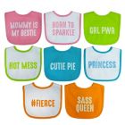 Alternate image 1 for Neat Solutions 8-Pack Mommy is My Bestie Infant Bib Set with Water-Resistant Lining