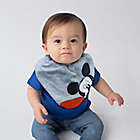 Alternate image 2 for Disney 3-Pack Mickey Mouse Scarf Bibs with Teether in Heather Grey