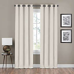 Shauna 63-Inch Grommet Window Curtain Panel in Champagne