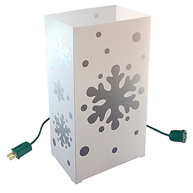 Electric Snowflakes 10-Count Luminaria Kit. View a larger version of this product image.