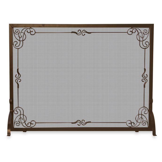 Uniflame S 1615 44 Inch Bronze Fireplace Screen Bed Bath And