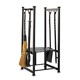 UniFlame® W-1198 Olde World Iron All-In-One Log Rack with Tools