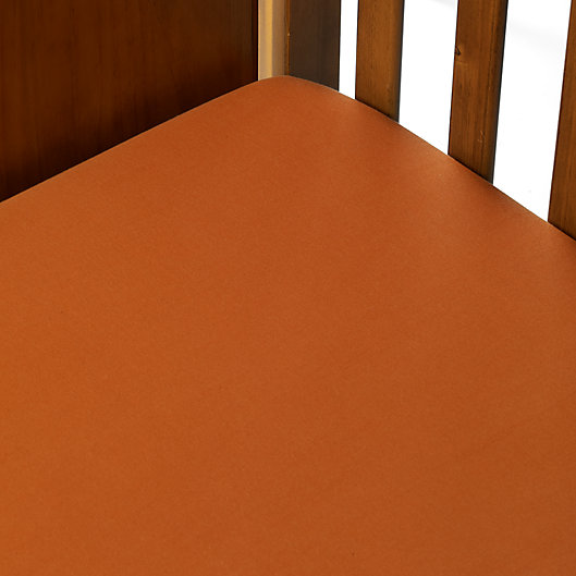 Alternate image 1 for TL Care® Cotton Jersey Crib Sheet in Rust