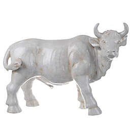 A&B Home Southern Living Hector Cow Statuette in White